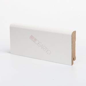 Плинтус МДФ Deartio U102-80 Белый 80мм