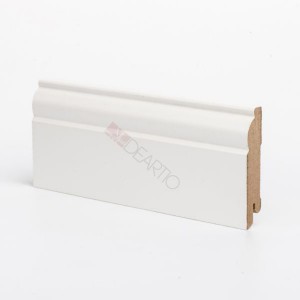 Плинтус МДФ Deartio U104-80 Белый 80мм