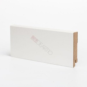 Плинтус МДФ Deartio U106-80 Белый 80мм